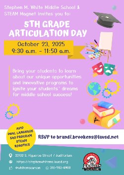 5th Grade Articulation Day